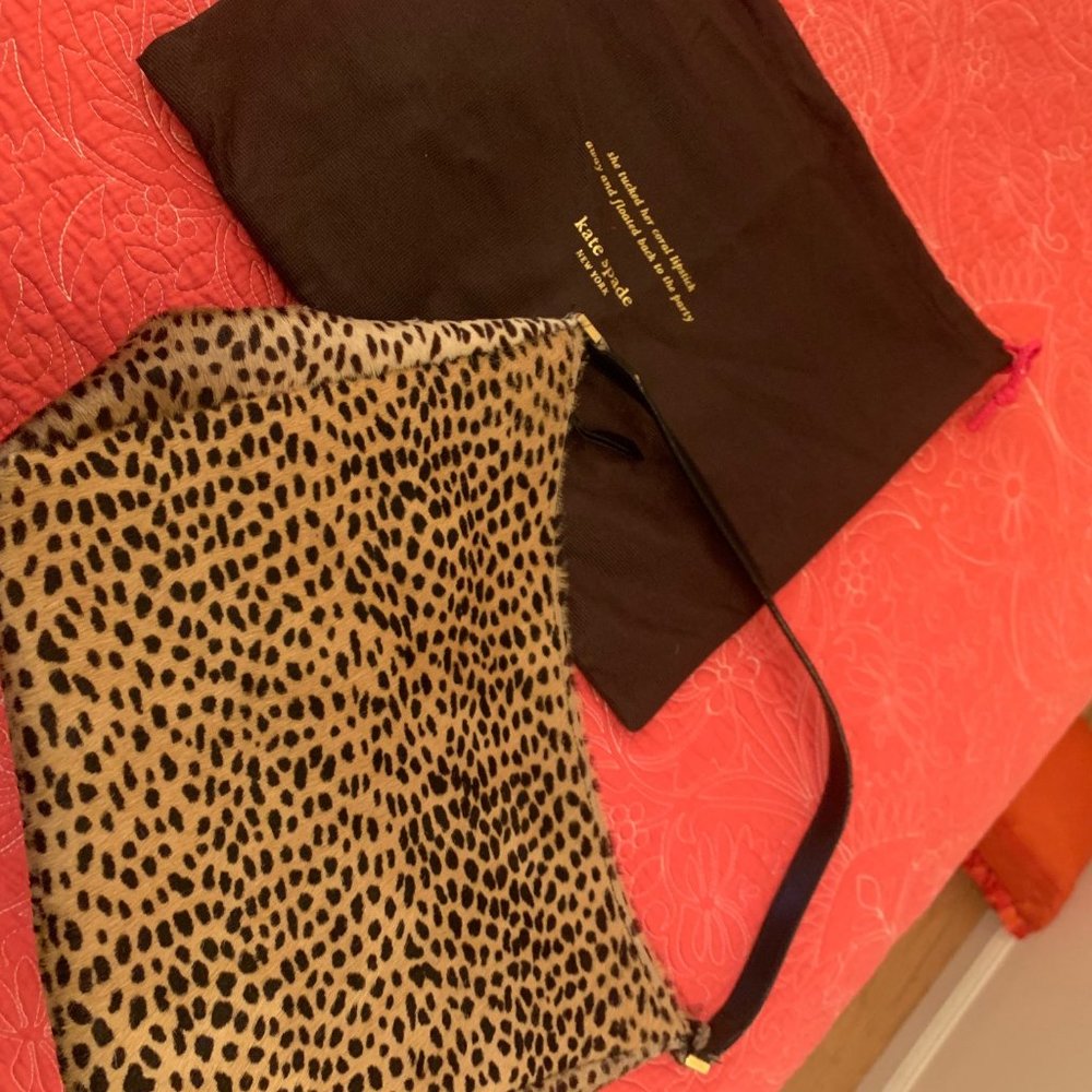 Vintage Kate Spade leopard purse